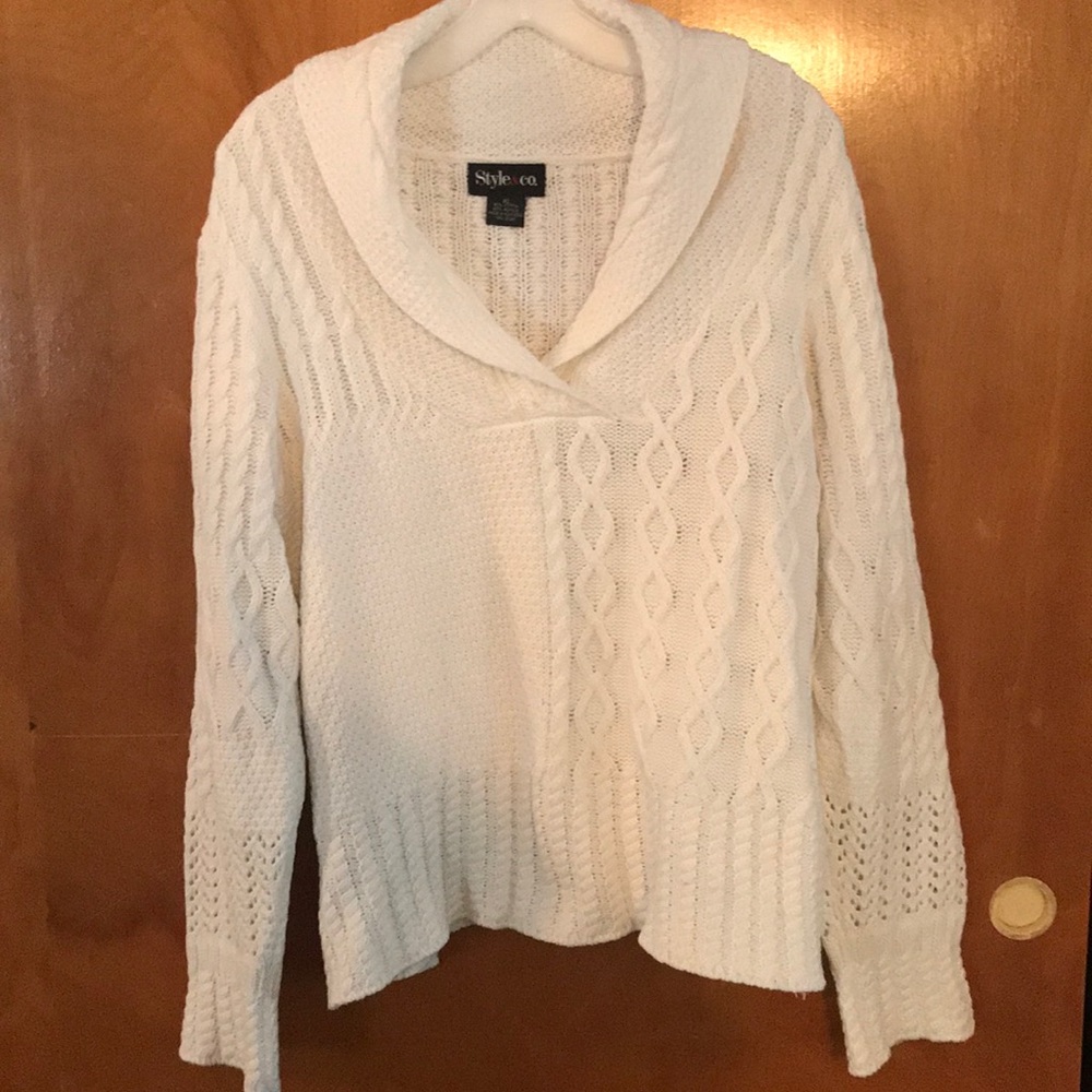 Style & co. Cream sweater